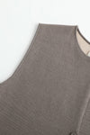SWAYING/KNIT double-sided slim cardigan vest SW24SS1T48 marl